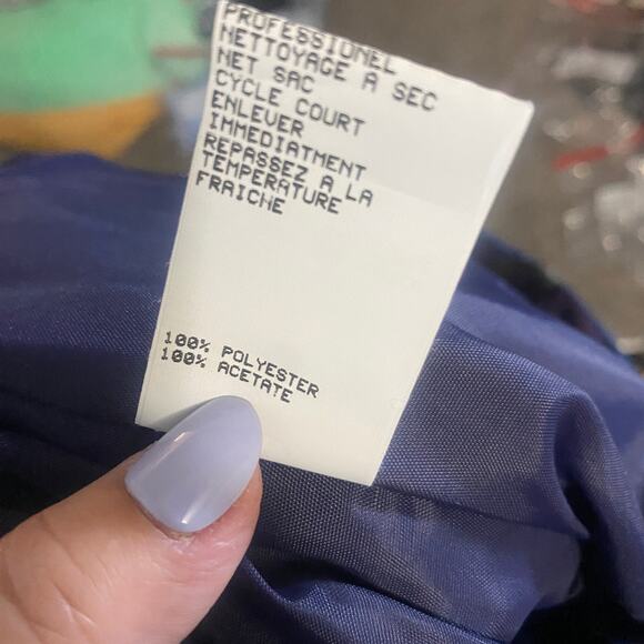 Jessica McClintock Gunne Sax Vintage Midnight Blue Strapless Prom Dress Gown 12 - Picture 11 of 12